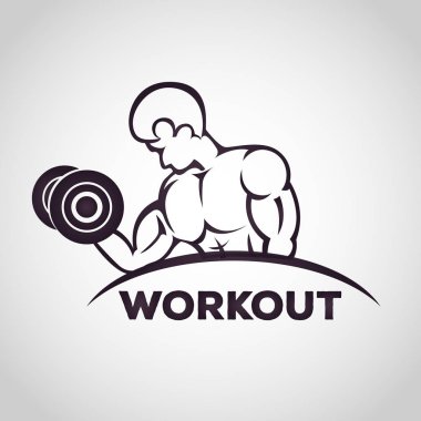 spor salonunda egzersiz vektör çizim, Fitness arka plan.