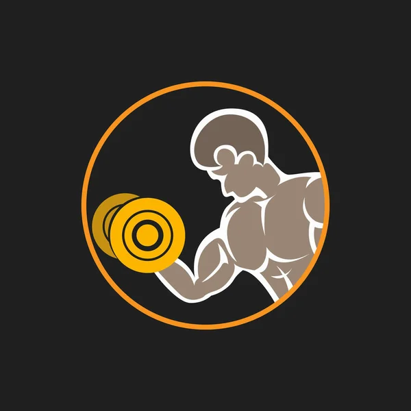 Gym Workout Vektor Illustration, Fitness Hintergrund. — Stockvektor