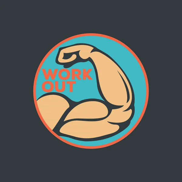 Gym Workout Vektor Illustration, Fitness Hintergrund. — Stockvektor