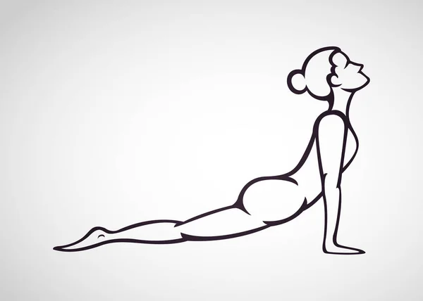 Векторная иллюстрация Yoga, Yoga Fitness Concept . — стоковый вектор