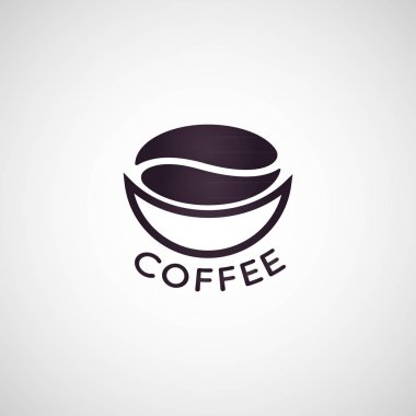 Kahve logo simge vektör çizim