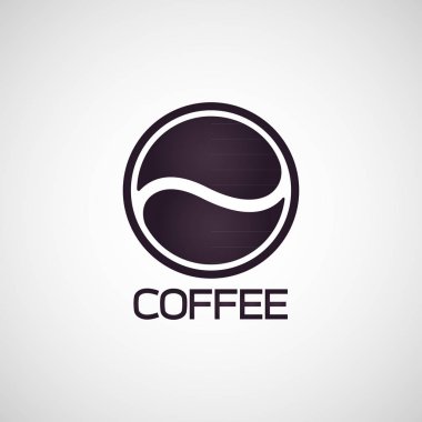 Kahve logo simge vektör çizim