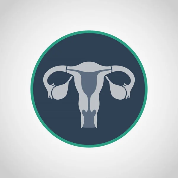 Baarmoederhalskanker pictogram Logo vectorillustratie — Stockvector