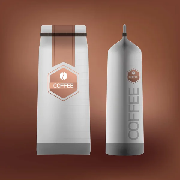 Kaffee Verpackung Design Vektor Illustration — Stockvektor