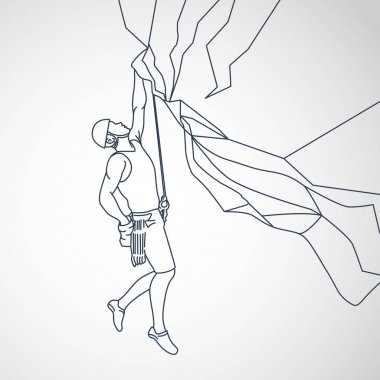 Vektör logo simge tasarlamak tırmanma