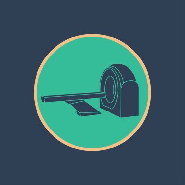 MRI makinesi simgesini, manyetik rezonans görüntüleme vektör simgesi