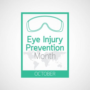Göz yaralanma önleme ay vektör simge tasarlamak