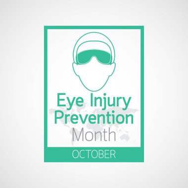 Göz yaralanma önleme ay vektör simge tasarlamak