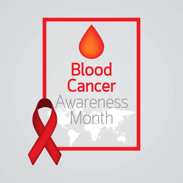 血液癌症宣传月矢量图标插画 — 图库矢量图片
