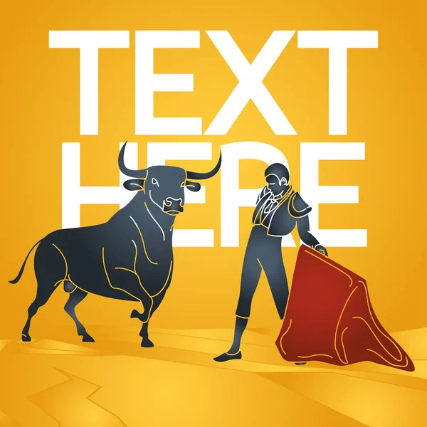 Vektör simge tasarlamak mücadele boğa