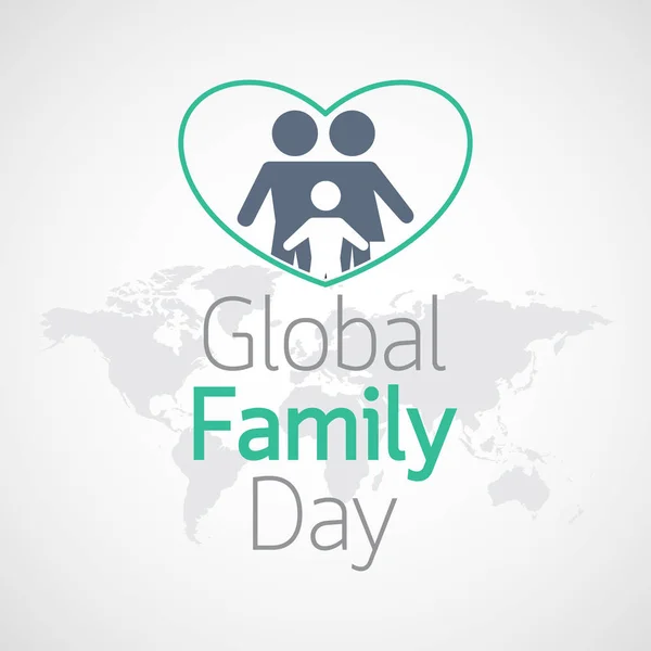 Παγκόσμια ημέρα οικογένειας διανυσματικά εικονογράφηση εικονίδιο — Διανυσματικό Αρχείο