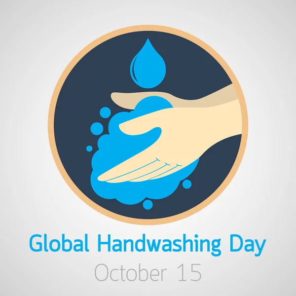 Ilustração do ícone do vetor Global Handwashing Day —  Vetores de Stock