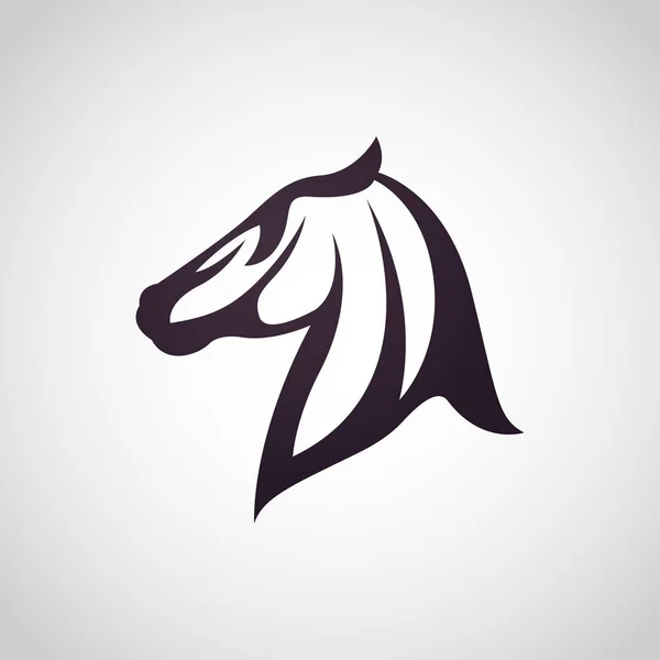 Logo del caballo vector icono de diseño — Archivo Imágenes Vectoriales