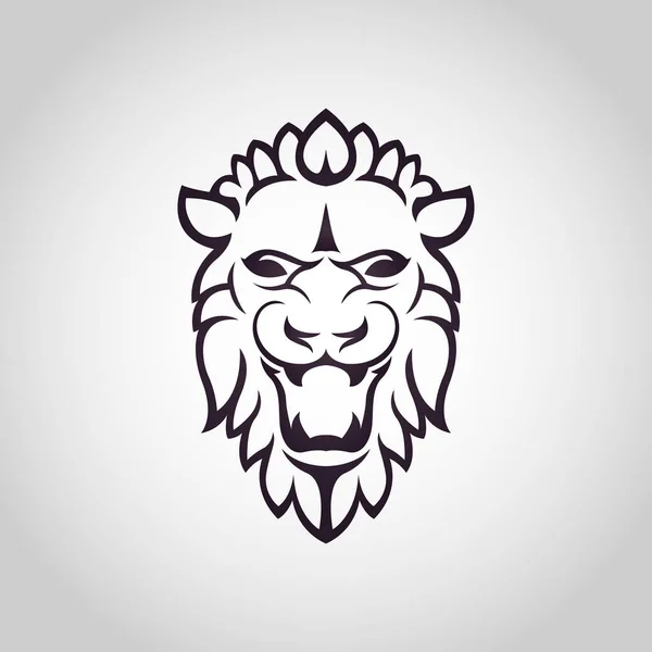 Lion logotypen vektor ikon design illustration — Stock vektor