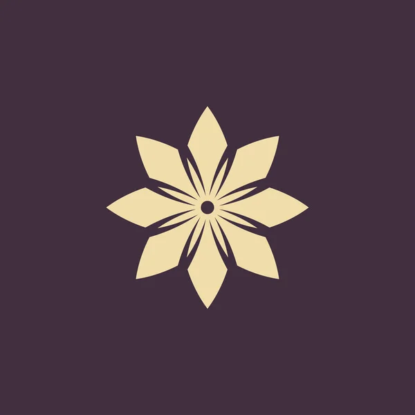 Lotus logotipo ícone do vetor ilustração —  Vetores de Stock