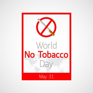 Dünya Hayır tütün günü vektör simge tasarlamak