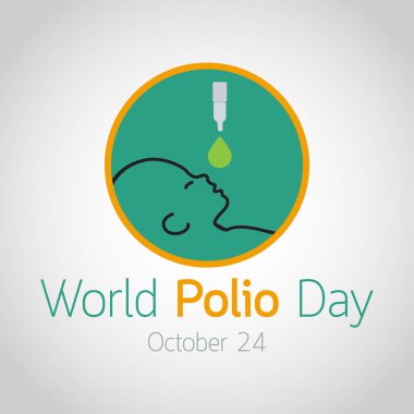 World Polio Day vector icon illustration clipart