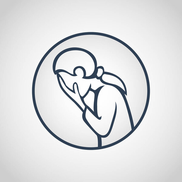 Основная иллюстрация вектора депрессивного расстройства
