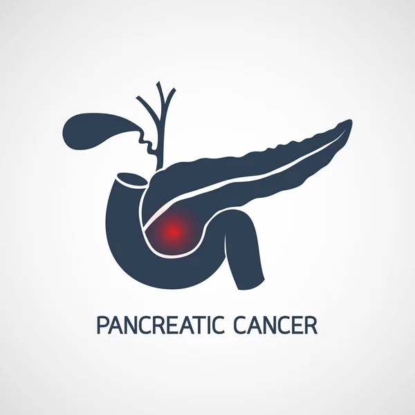 Alvleesklier kanker pictogram ontwerp vectorillustratie — Stockvector