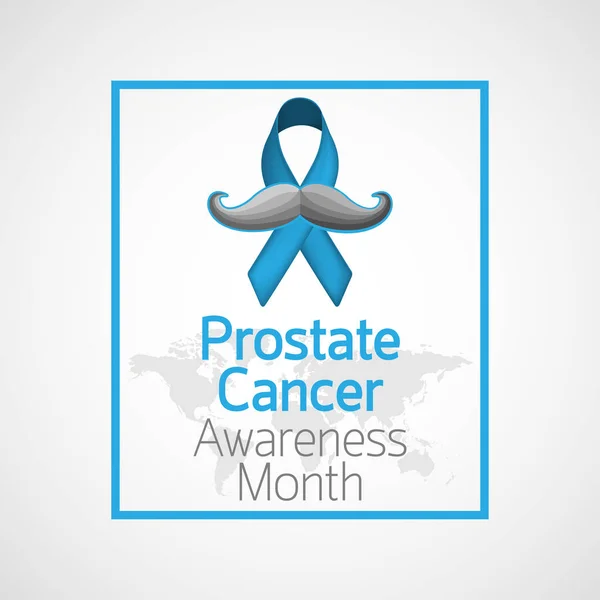 Conscientização sobre o câncer de próstata Ilustração do ícone do vetor do mês — Vetor de Stock
