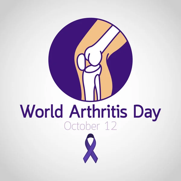 Día Mundial de la Artritis vector icono ilustración — Vector de stock
