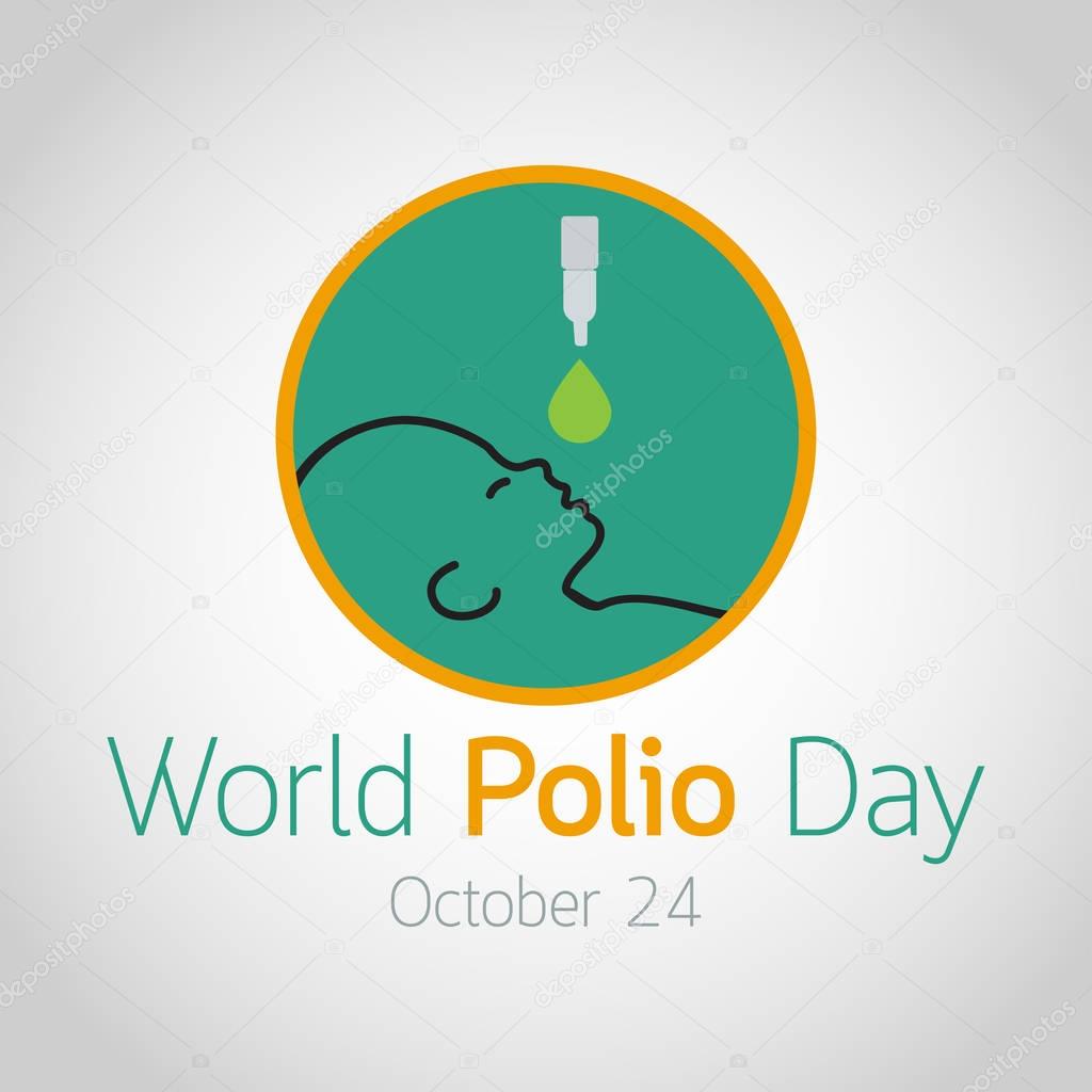 World Polio Day vector icon illustration