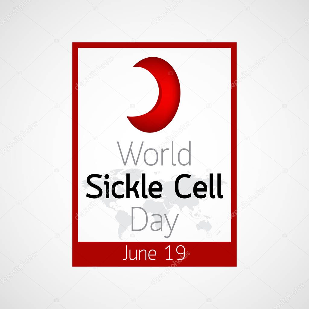 World Sickle Cell Day vector icon illustration