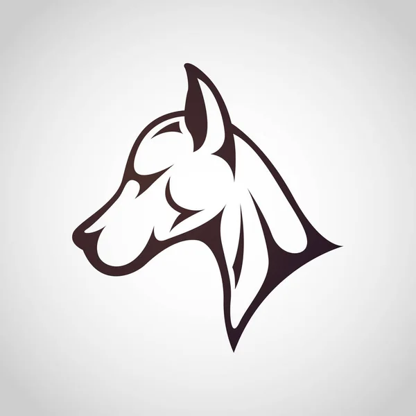 Hund-logotypen vektor ikon illustration — Stock vektor