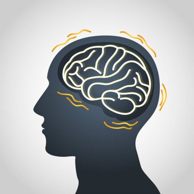 Parkinson hastalığı vektör logo simge