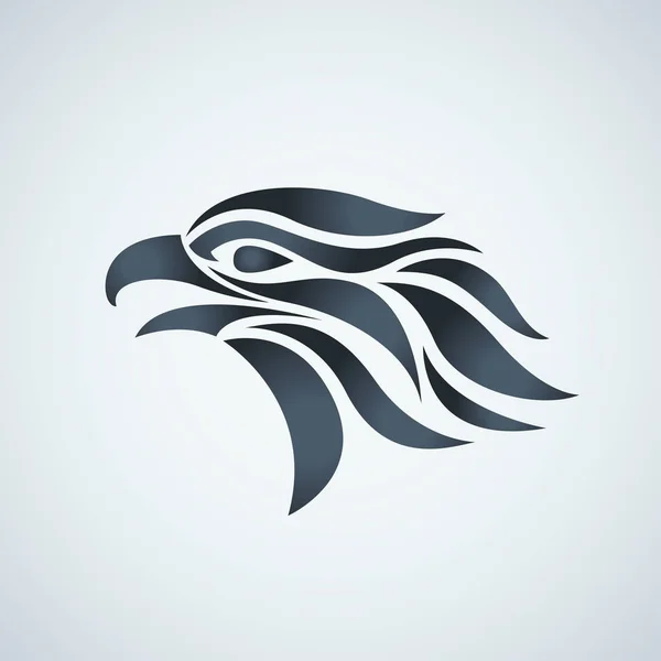 Hawk vector logotipo icono ilustración — Archivo Imágenes Vectoriales