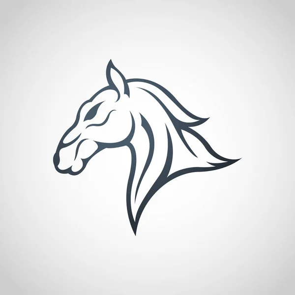 Häst-logotypen vektor ikon design — Stock vektor