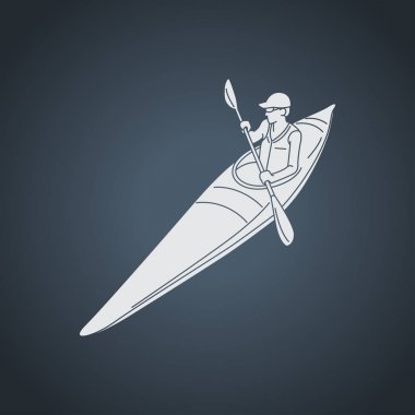 vektör logo simge tasarlamak Kayak