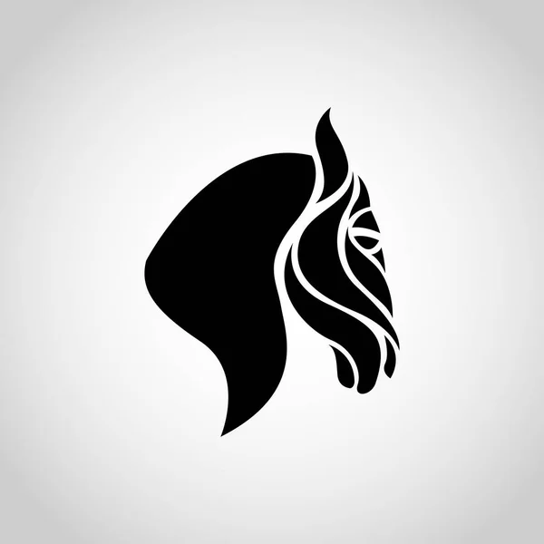 馬ロゴ ベクトル アイコン イラスト — ストックベクタ