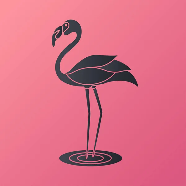 Flamingo logo vektor illustration — Stock vektor