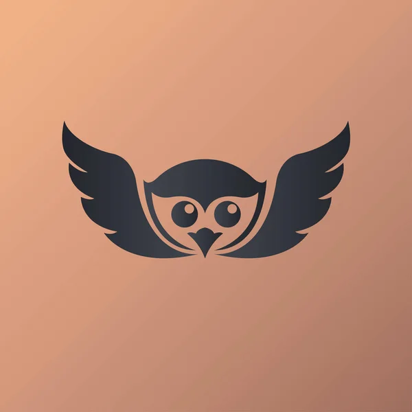Owl logo vector illustrations — Stock Vector
