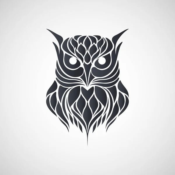 Owl logo vector ilustraciones — Vector de stock