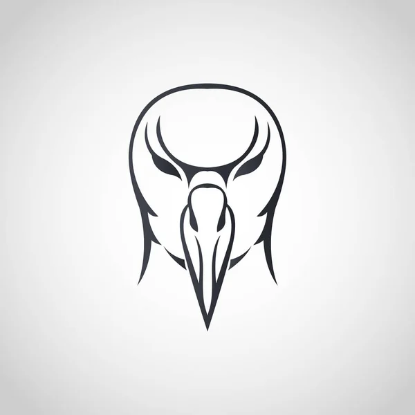 Diseño del icono del logotipo de albatros, ilustración vectorial — Vector de stock