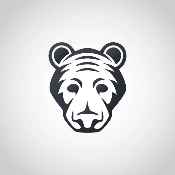 Amerikaanse zwarte beer logo pictogram ontwerp, vectorillustratie — Stockvector