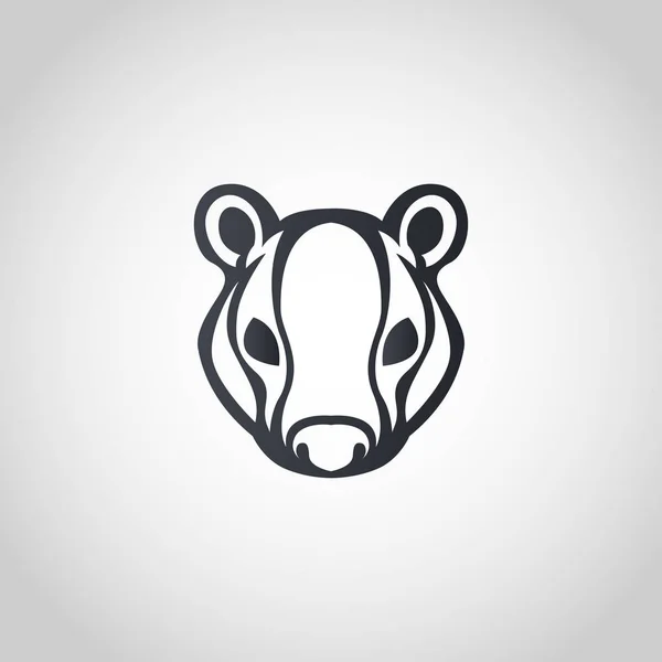 Badger logo icône design, illustration vectorielle — Image vectorielle