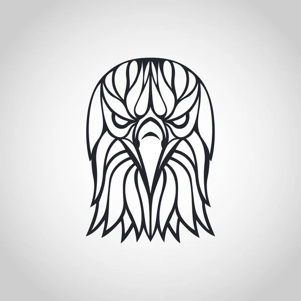 白頭鷲のロゴ アイコン デザイン、ベクトル イラスト — ストックベクタ
