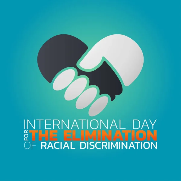 Mezinárodní den za odstranění rasové diskriminace l — Stockový vektor