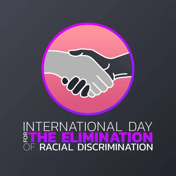 Διεθνής Ημέρα για την εξάλειψη των φυλετικών διακρίσεων l — Διανυσματικό Αρχείο