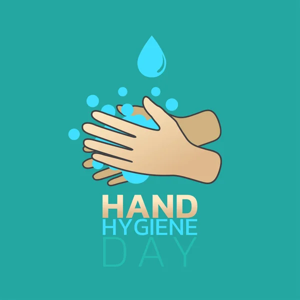 Journée de l'hygiène des mains, illustration vectorielle . — Image vectorielle