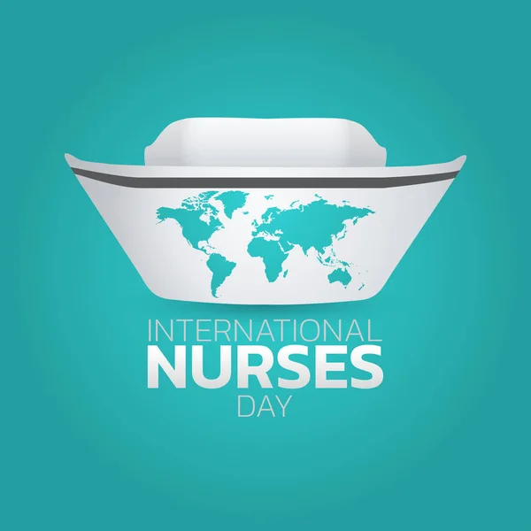 Giornata internazionale delle infermiere, illustrazione vettoriale . — Vettoriale Stock