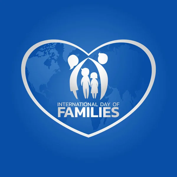 Дизайн логотипа Международного дня семьи, векторный иллюстрат — стоковый вектор