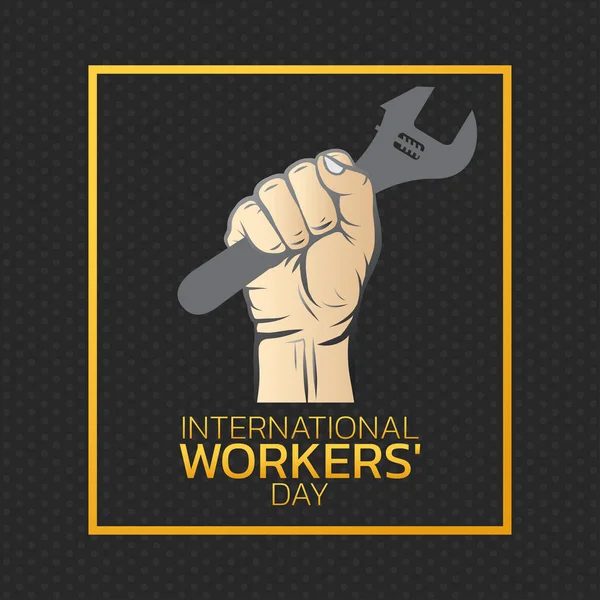 Dia Internacional do Trabalhador Ilustração do Vetor — Vetor de Stock