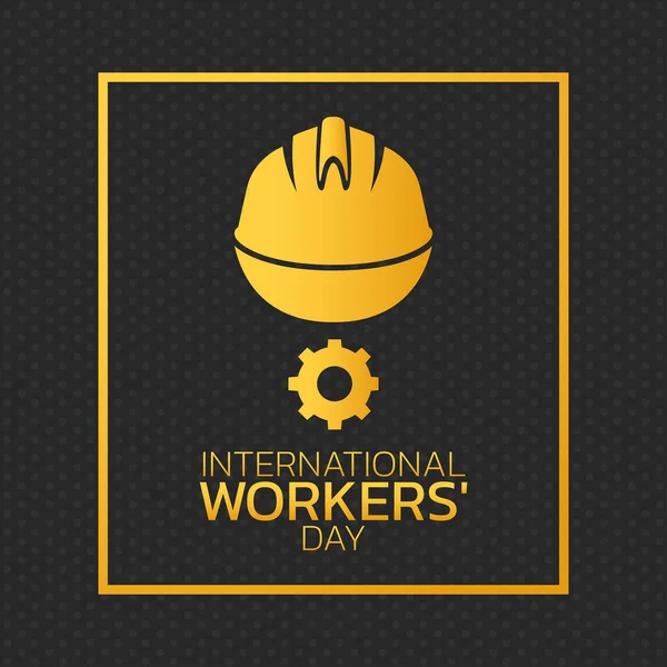 Dia Internacional do Trabalhador Ilustração do Vetor — Vetor de Stock