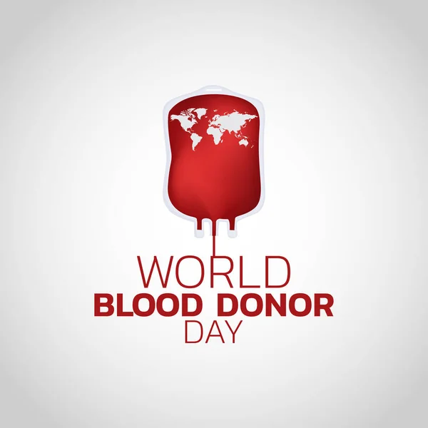 Świata krwi dawcy dzień ilustracja wektorowa — Wektor stockowy