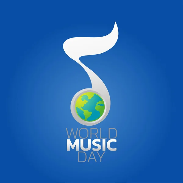 Dia Mundial da Música Ilustração vetorial — Vetor de Stock