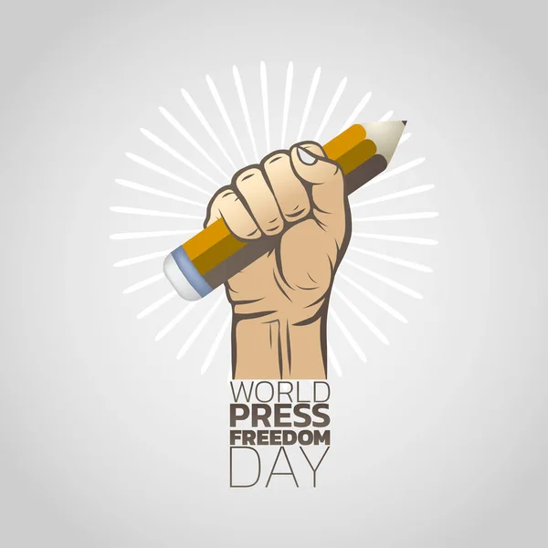 World Press Freedom Day, Vector Illustration. — Stock Vector